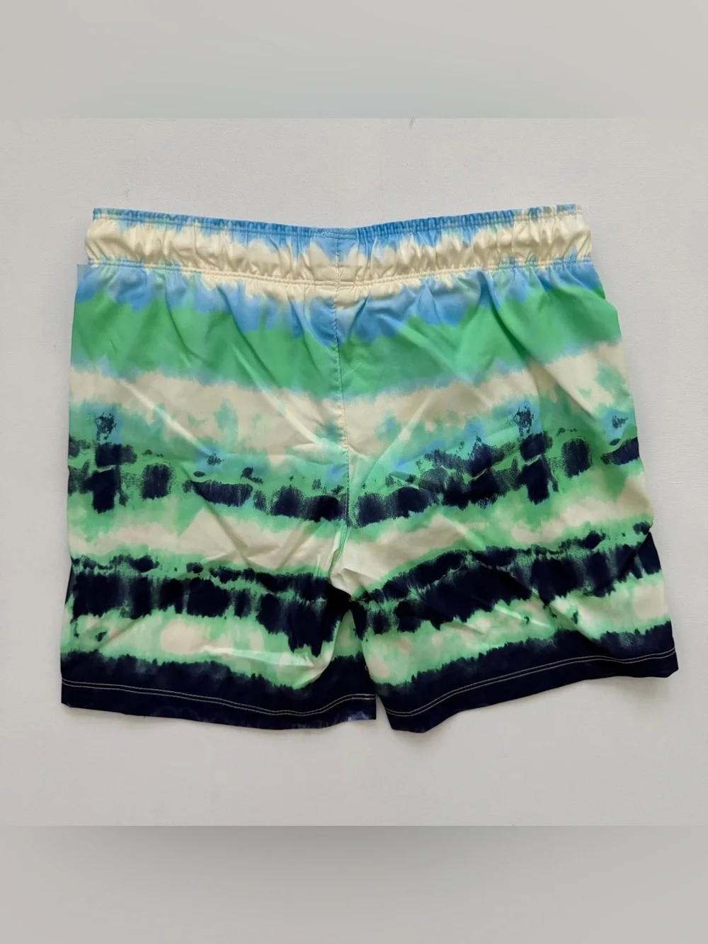 Cat & Jack Green Navy Tie-Dye Kids Swim Trunks Size M (8) HUSKY